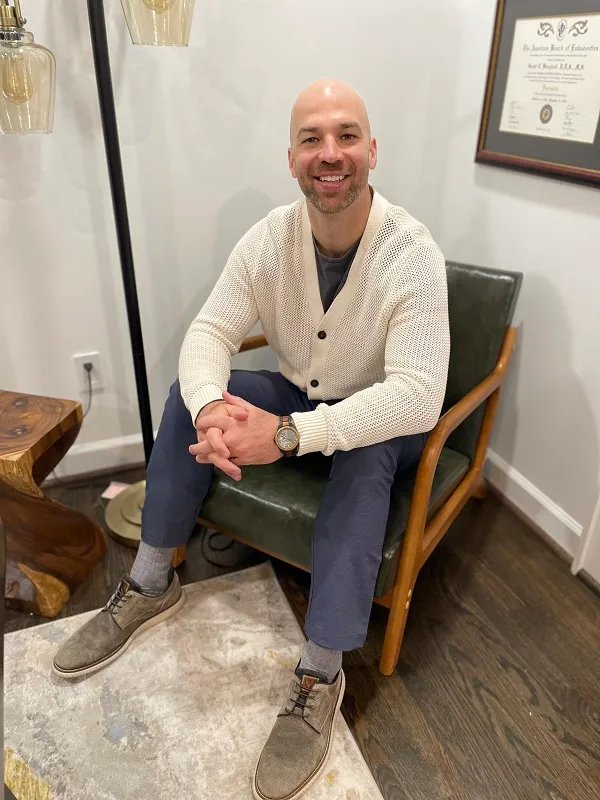 Doctor sitting in chair